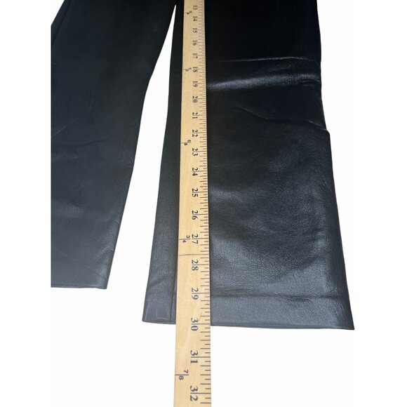 Aritzia Wilfred Melina vegan leather Black Pants Size 2 - Picture 10 of 15